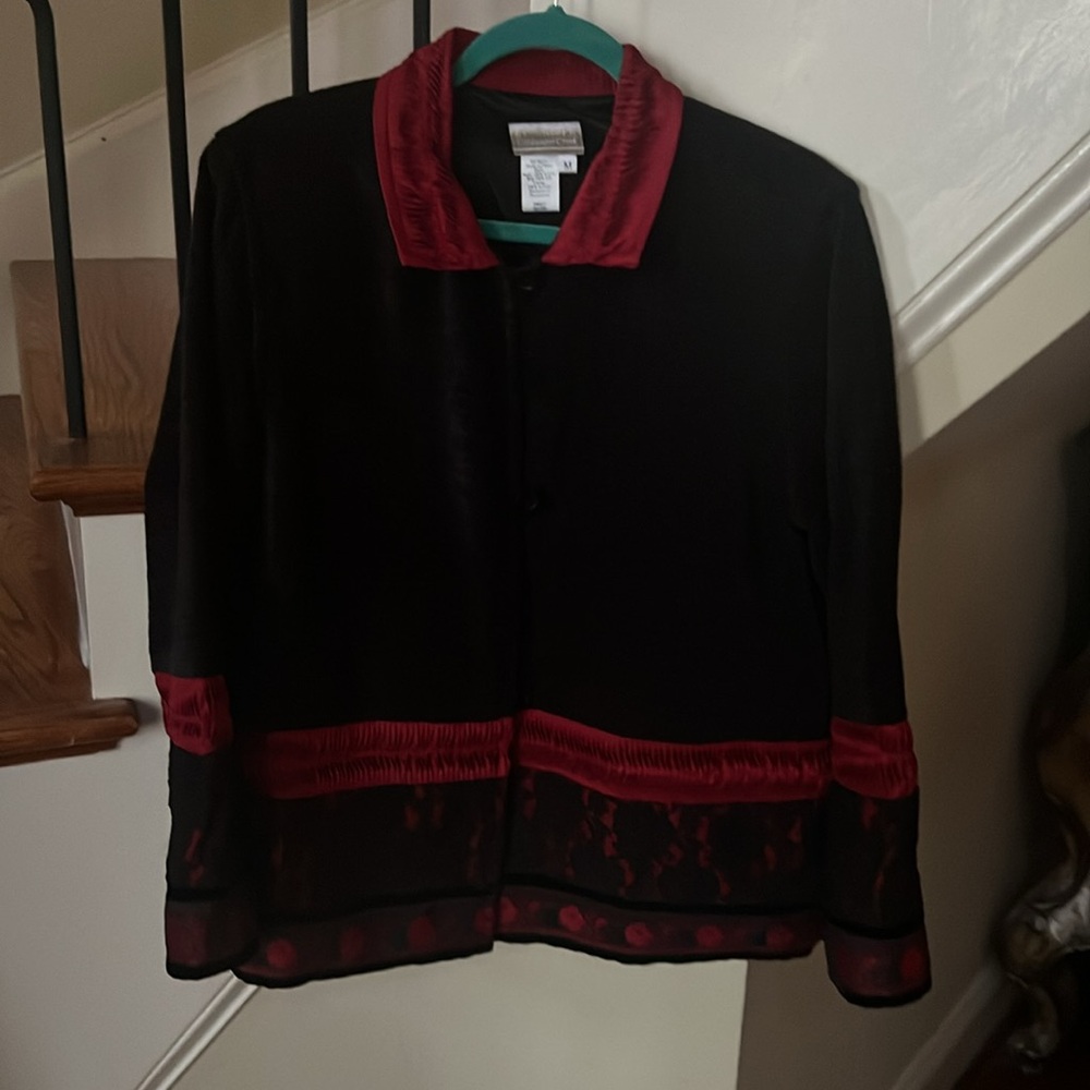 Coldwater Creek Black and Red Jacket